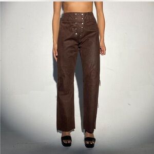 Ralph Lauren Double RL leather pants